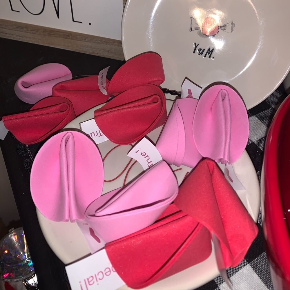 Faux Valentine Fortune Cookies